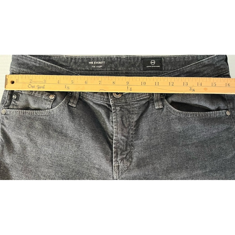 Adriano Goldschmied The Everett‎ Slim Straight Jeans 32x34 (28) Black - Picture 6 of 8